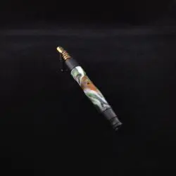 Dynavap Viper V2 Radioactive Luminescent Burl Hybrid XL Stem + Set of (2) Mouthpieces-New! ☢ 🔥
