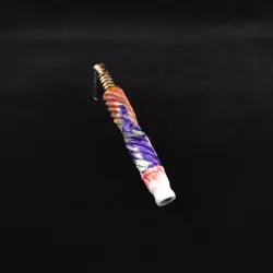 ☢ Dynavap H.C. Spiral Twist Radioactive Hybrid (Standard) Stem + Set of (2) Matching Mouthpieces-New! ☢🔥