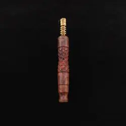 Dynavap Diamond Knurl (standard) Burl Stem + Book-Matched Spinning Mouthpiece - New!🔥