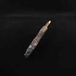 Dynavap Diamond Knurl XL Black Burl Hybrid Stem + Book-Matched Spinning Mouthpiece - New!🎃