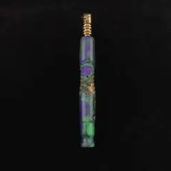 Dynavap Diamond Knurl Luminescent XL Burl Hybrid Stem + Book-Matched Spinning Mouthpiece - New!🎃🔥