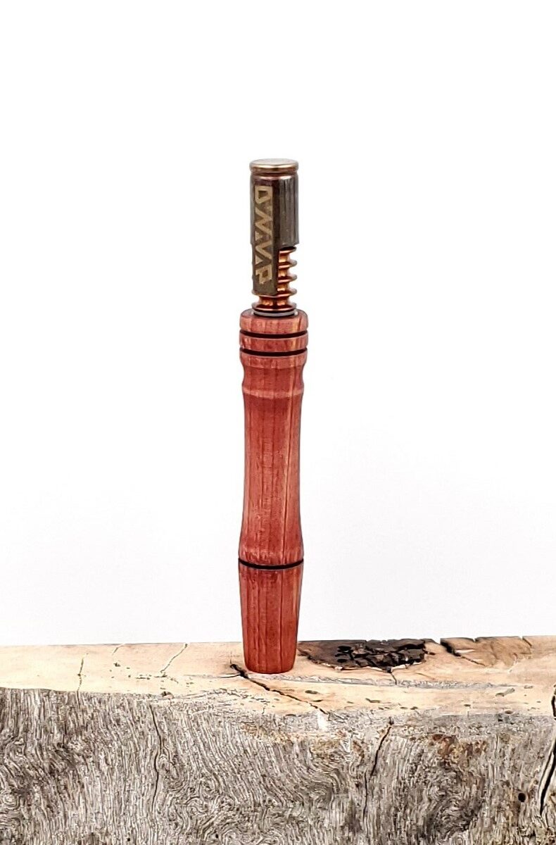 This image portrays Midsection(Stem) for Dynavap XL - Aromatic Cedar by Dovetail Woodwork.