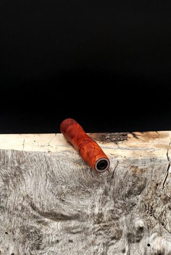 This image portrays Stem/Midsection for Dynavap - Amboyna Burl Wood by Dovetail Woodwork.