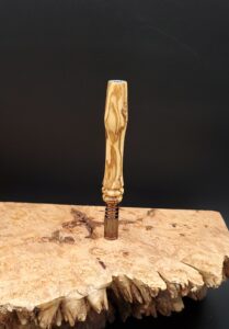 This image portrays Dynavap XL Midsection/Stem Bethlehem Olive Wood by Dovetail Woodwork.