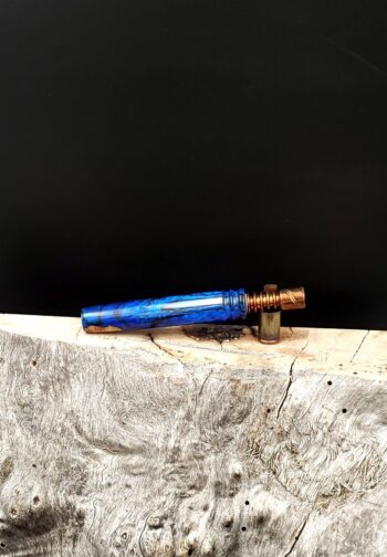 This image portrays Midsection(Stem) for Dynavap XL - Manzinita Burl Hybrid by Dovetail Woodwork.