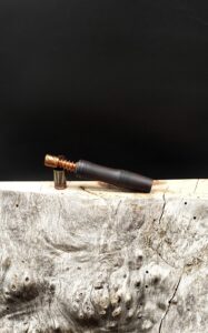 This image portrays Stem/Midsection for Dynavap - African Blackwood by Dovetail Woodwork.