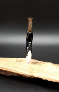 This image portrays Luminescent Resin Stem Dynavap XL by Dovetail Woodwork.