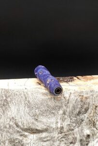 This image portrays Galaxy(Purple)Maple Burl Midsection(Stem) Dynavap by Dovetail Woodwork.