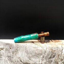 This image portrays Midsection(Stem) for Dynavap - Spalted Maple Burl Wood Hybrid(Shorty) by Dovetail Woodwork.