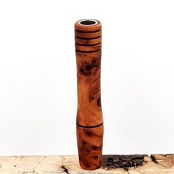 This image portrays Stem/Midsection XL for Dynavap - Thuya Burl Wood by Dovetail Woodwork.