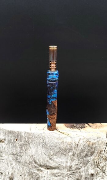 This image portrays Dynavap XL Midsection - Burl/Resin Hybrid by Dovetail Woodwork.