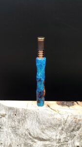 This image portrays Dynavap XL Midsection - Cosmic Burl Hybrid by Dovetail Woodwork.