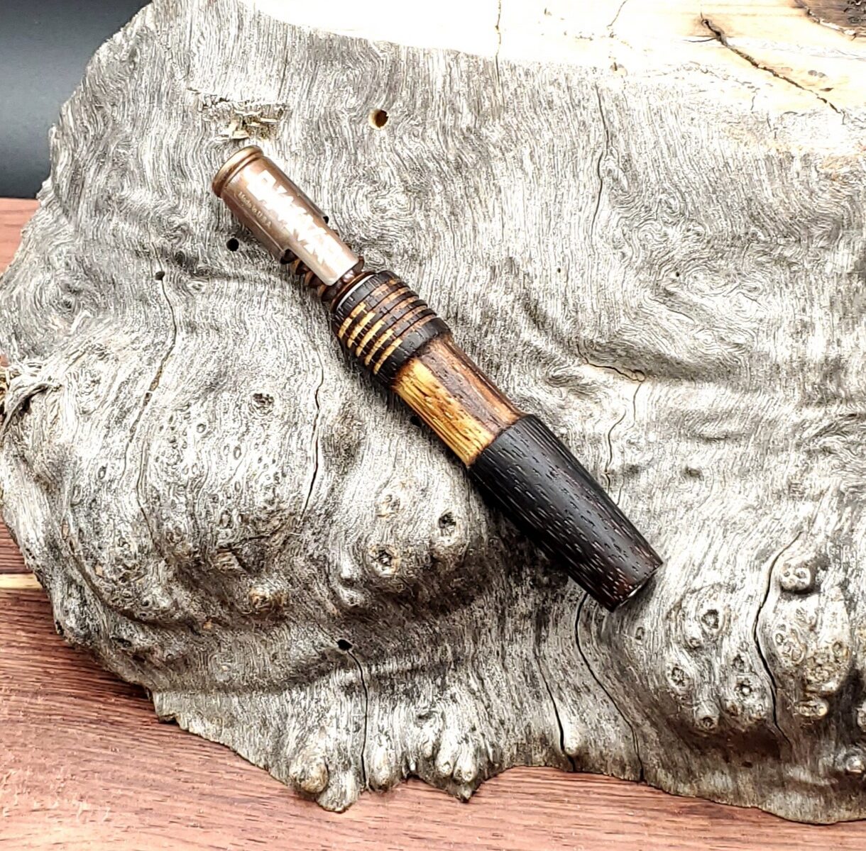 This image portrays Dynavap Midsection - Flame Torched by Dovetail Woodwork.