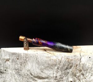 This image portrays Dynavap XL Midsection - Cosmic Burl by Dovetail Woodwork.