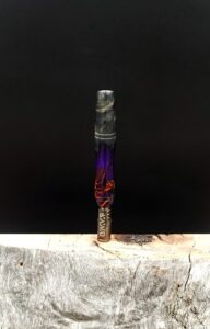 This image portrays Dynavap XL Midsection - Cosmic Burl by Dovetail Woodwork.