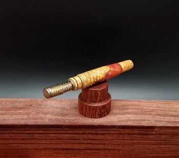 This image portrays Stem Upgrade for Dynavap - Amboyna Burl Wood by Dovetail Woodwork.