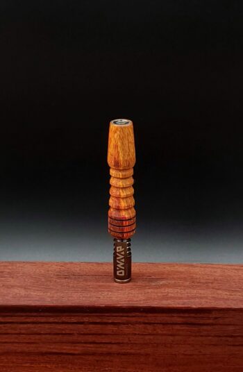 This image portrays Dynavap Midsection Upgrade/Canary Wood - Ready to Ship! by Dovetail Woodwork.