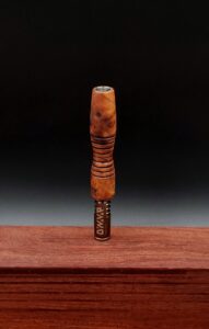 This image portrays Dynavap Midsection Upgrade/Thuya Burl Wood - Ready to Ship! by Dovetail Woodwork.