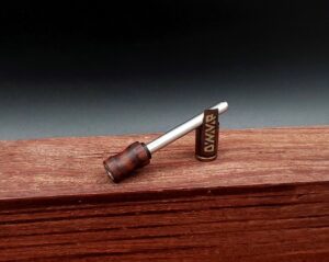 This image portrays Dynavap Spinning Mouthpiece-Snakewood by Dovetail Woodwork.
