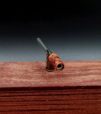 This image portrays Dynavap Spinning Mouthpiece-Thuya Burl by Dovetail Woodwork.