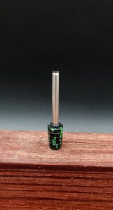 This image portrays Dynavap Spinning Mouthpiece-Resin Spiral Twist by Dovetail Woodwork.