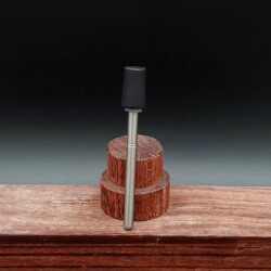 This image portrays Dynavap Spinning Mouthpiece-Blackwood by Dovetail Woodwork.