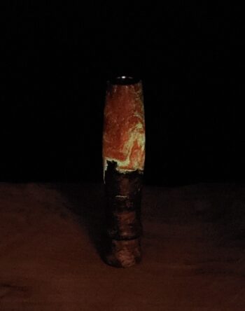 This image portrays Luminescent Stem/Midsection for Dynavap-Burl Hybrid by Dovetail Woodwork.