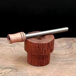 This image portrays Dynavap Spinning Mouthpiece- Aromatic Cedar by Dovetail Woodwork.