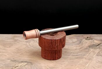 This image portrays Dynavap Spinning Mouthpiece- Aromatic Cedar by Dovetail Woodwork.