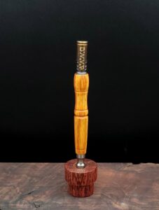 This image portrays Dynavap XL Stem Upgrade/Canary Wood - Ready to Ship! by Dovetail Woodwork.