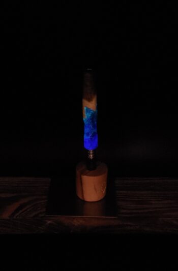 This image portrays Dynavap XL Midsection - Luminescent Cosmic Burl Hybrid by Dovetail Woodwork.