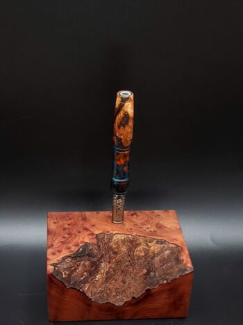This image portrays Cosmic Burl Series XL Hybrid-Dynavap Stem/Midsection by Dovetail Woodwork.