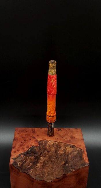 This image portrays Cosmic Burl Series XL-Dynavap Stem/Midsection by Dovetail Woodwork.