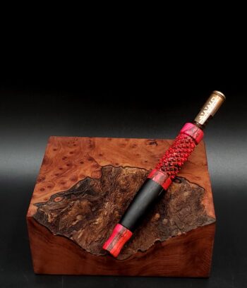 This image portrays Twisted Stem Series-XL Dynavap Stem/Midsection by Dovetail Woodwork.