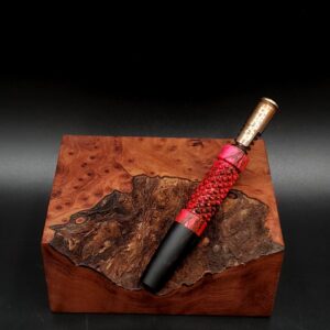 This image portrays Twisted Stem Series-XL Dynavap Stem/Midsection by Dovetail Woodwork.