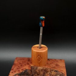 This image portrays Cosmic Series Dynavap Spinning Mouthpiece by Dovetail Woodwork.