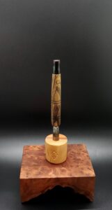 This image portrays Black Limba XL Dynavap Stem Upgrade by Dovetail Woodwork.