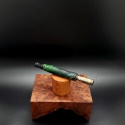 This image portrays Cosmic Burl Series-Dynavap Stem/Midsection by Dovetail Woodwork.