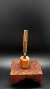 This image portrays Black Limba XL Dynavap Stem Upgrade by Dovetail Woodwork.