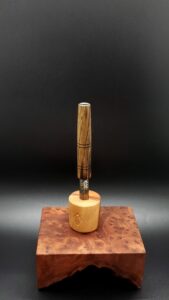 This image portrays Black Limba XL Dynavap Stem Upgrade by Dovetail Woodwork.