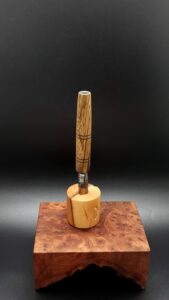 This image portrays Black Limba XL Dynavap Stem Upgrade by Dovetail Woodwork.