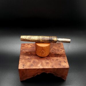 This image portrays Black Limba XL Dynavap Stem Upgrade by Dovetail Woodwork.