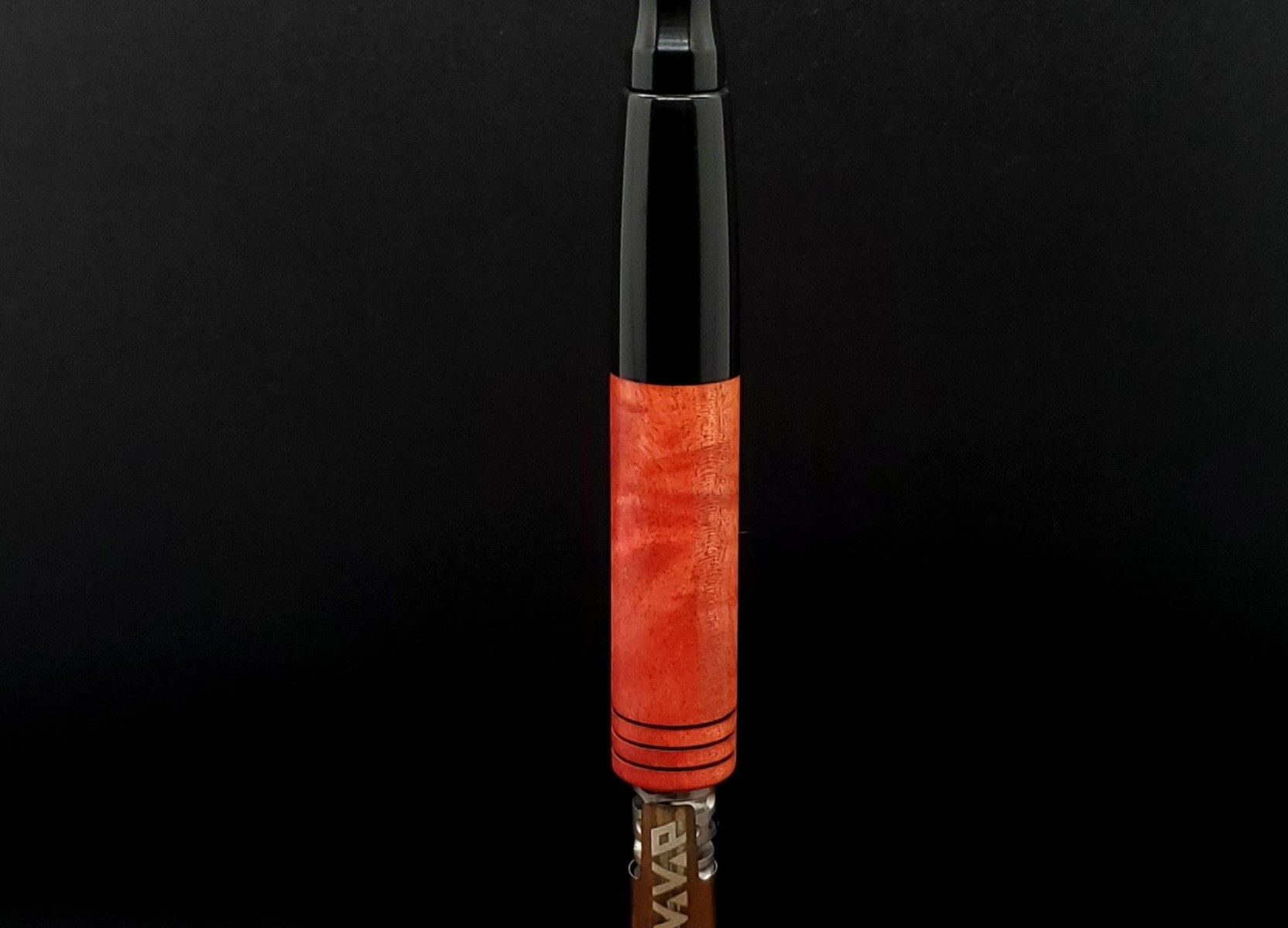 This image portrays Rare Pink Ivory Burl XL Hybrid-Dynavap Stem by Dovetail Woodwork.