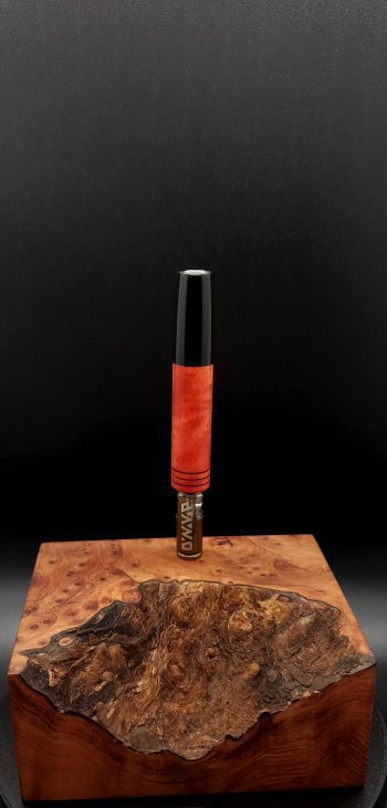 This image portrays Rare Pink Ivory Burl XL Hybrid-Dynavap Stem by Dovetail Woodwork.