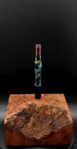 This image portrays Cosmic/Twisted Series XL-Dynavap Stem by Dovetail Woodwork.