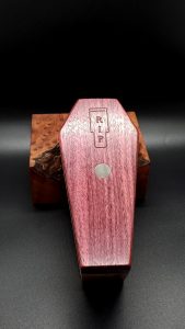 This image portrays Dynavap Coffin Case-Purpleheart/Ambrosia Maple by Dovetail Woodwork.