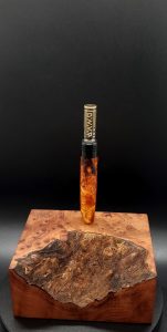 This image portrays High Class Burl XL Hybrid-Dynavap Stem-Amboyna Burl by Dovetail Woodwork.