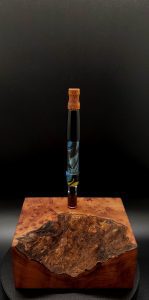 This image portrays Cosmic/Twisted Series XL-Dynavap Stem by Dovetail Woodwork.