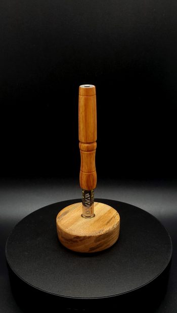 This image portrays DynaPuck-Single Stem Display-TN Sycamore by Dovetail Woodwork.