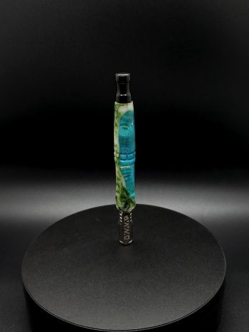 This image portrays Crown Series-Luminescent Burl Hybrid-XL Dynavap Stem by Dovetail Woodwork.